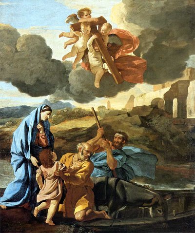 De terugkeer uit Egypte door Nicolas Poussin